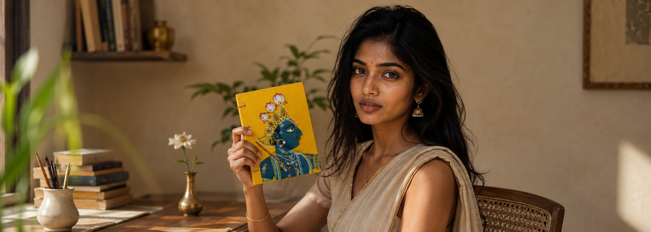 Vintage Krishna Artwork