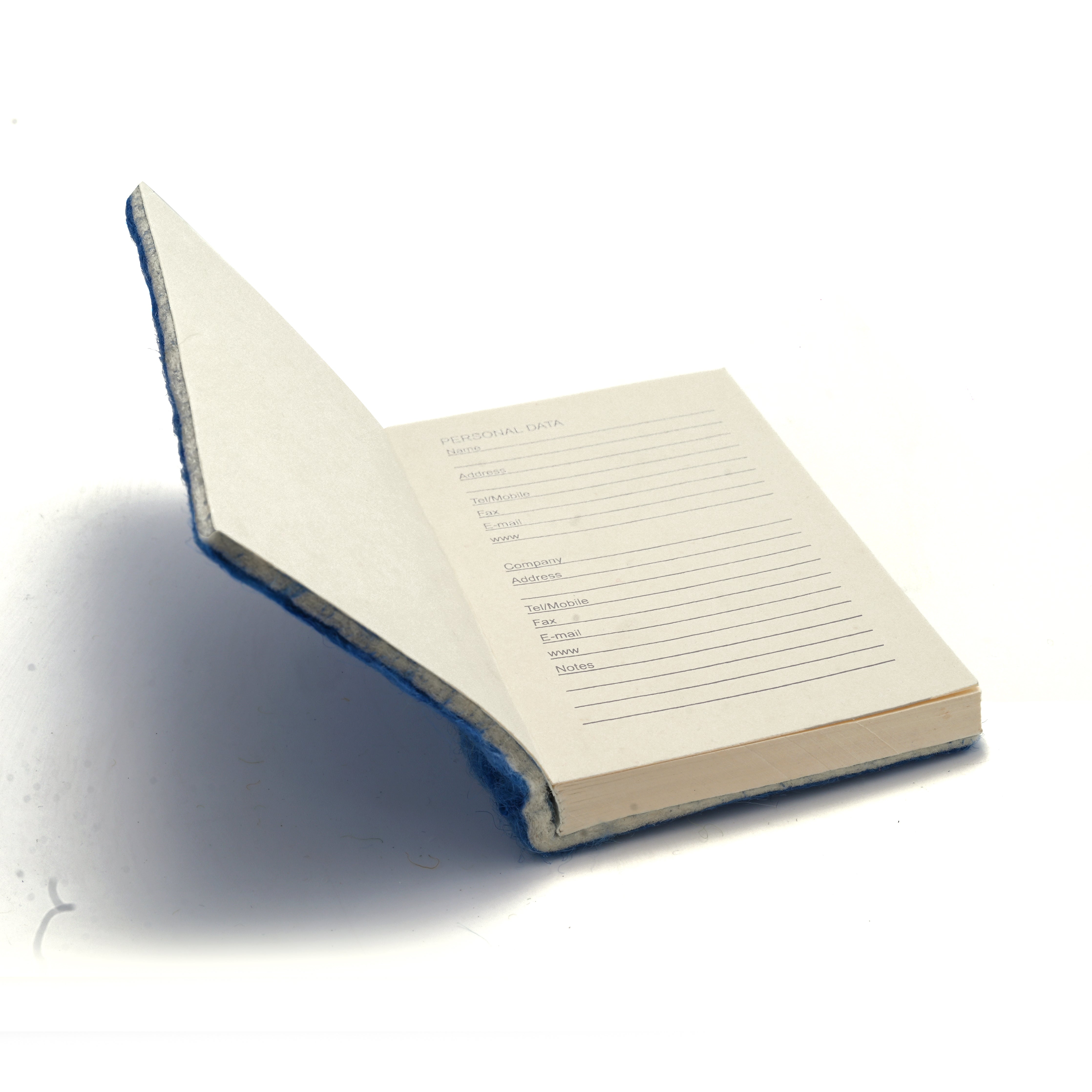 Felt Pocket Diary Blue