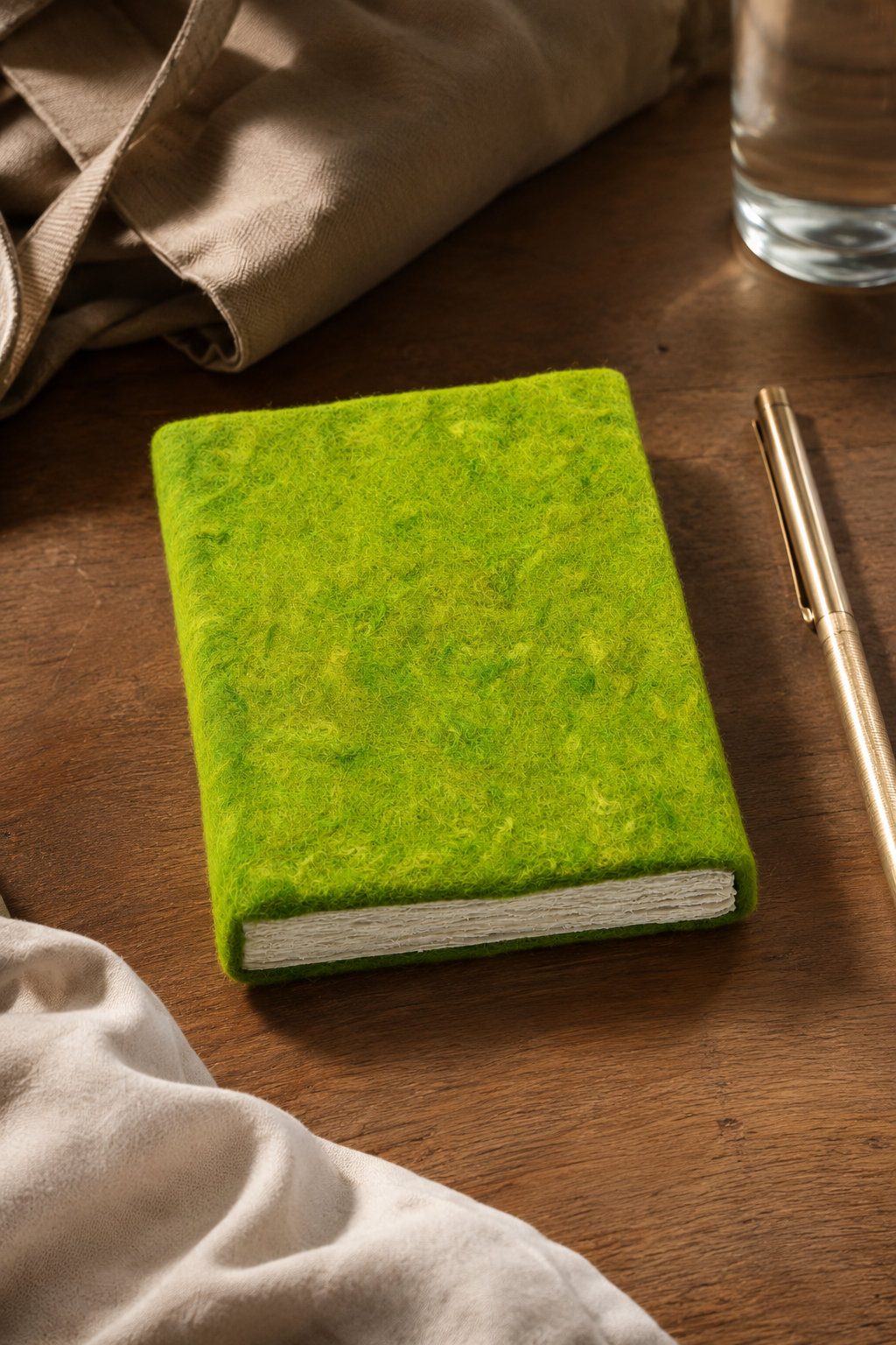 Felt Sketch Book Green