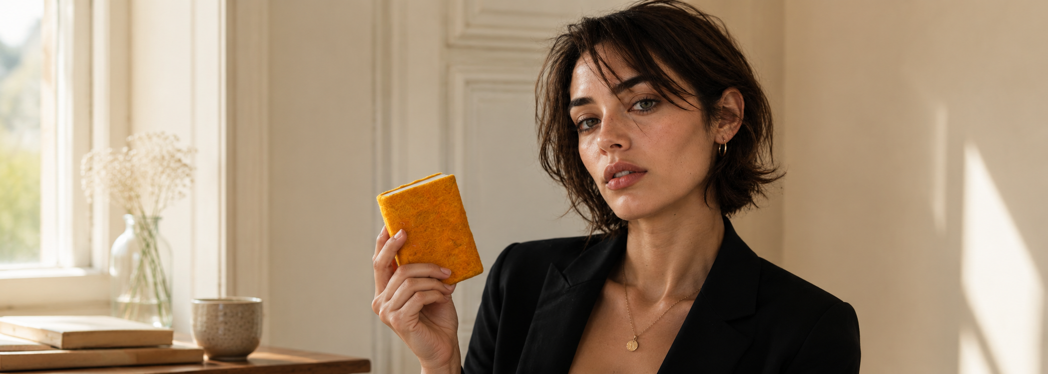 Felt Pocket Diary Orange