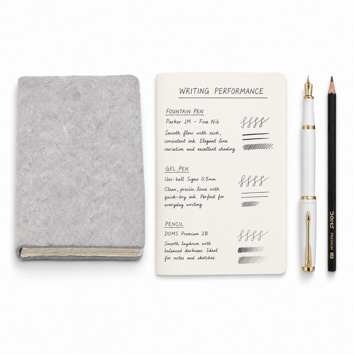 Felt Sketch Book Grey