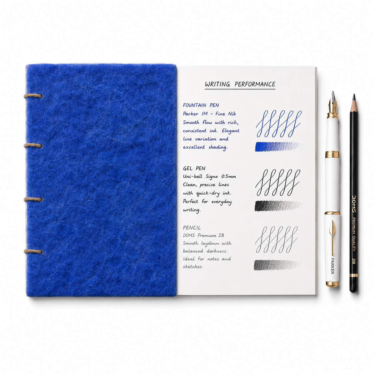 Felt Journal Blue