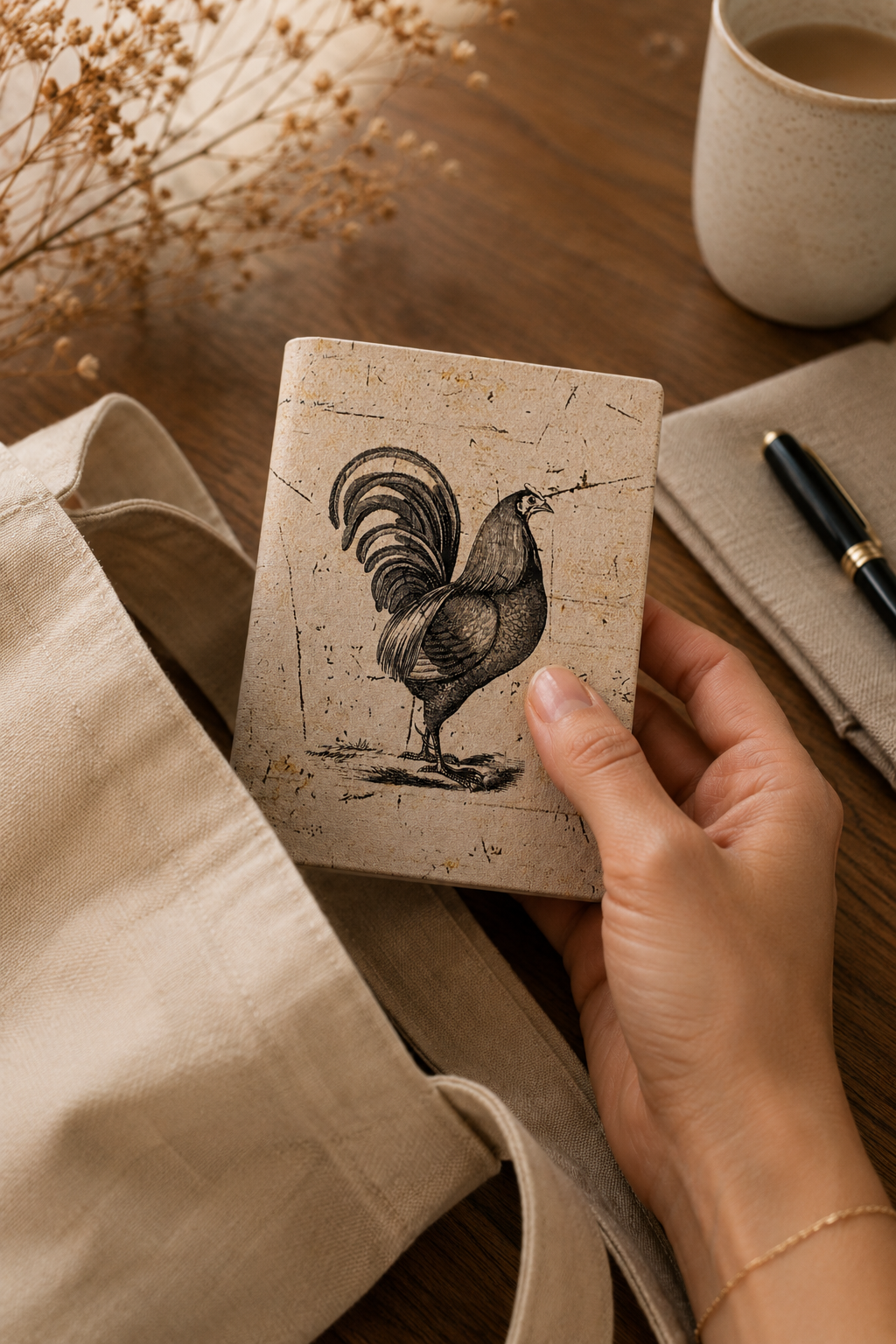Rooster Pocket Diary Set Of 2