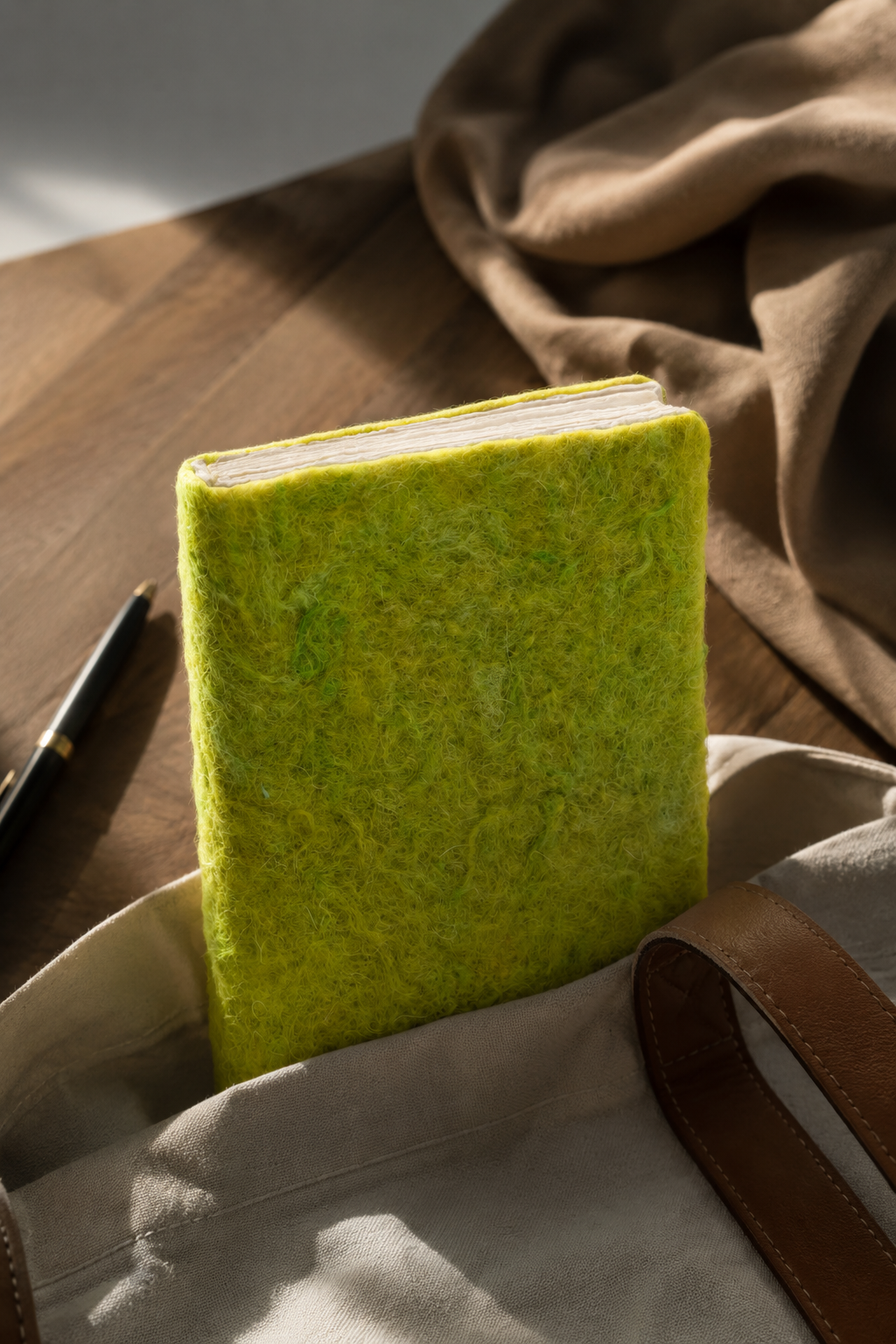 Felt Notebook Green