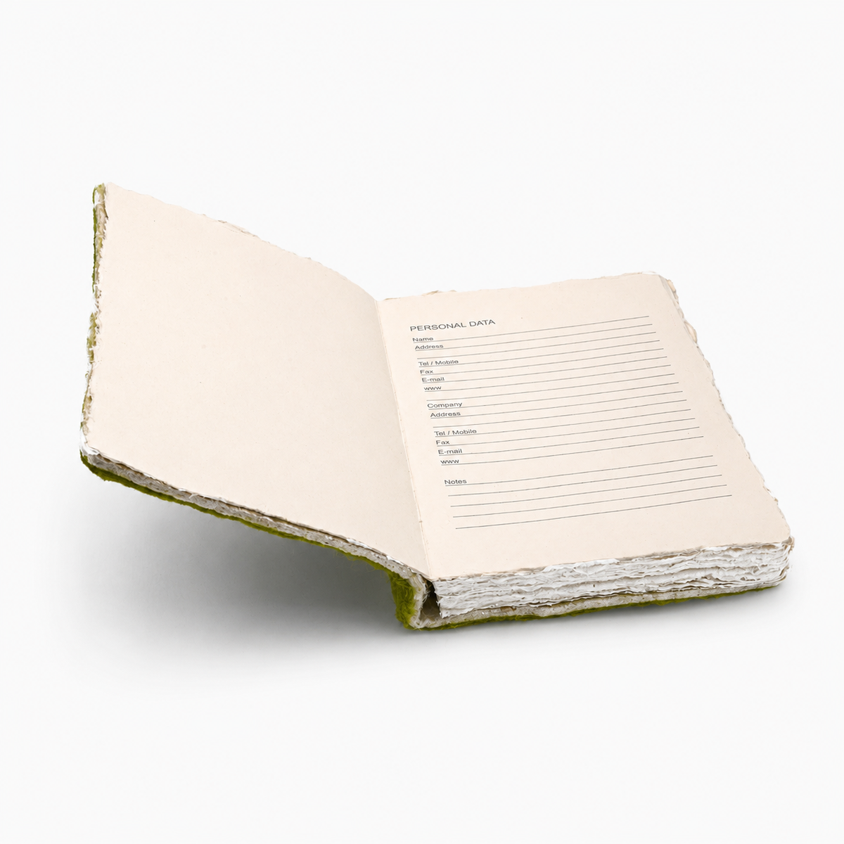 Felt Notebook Green