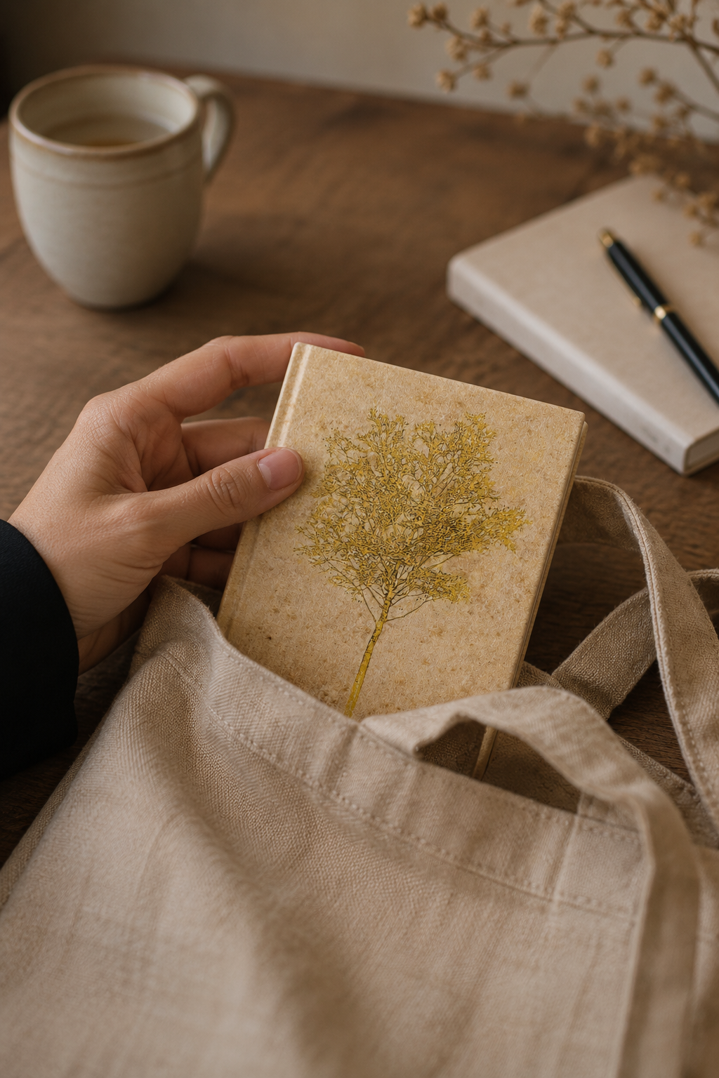 Golden Tree Pocket Diary Set Of 2
