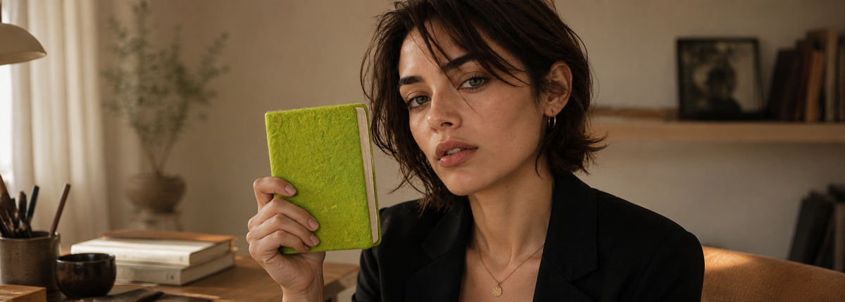 Felt Sketch Book Green