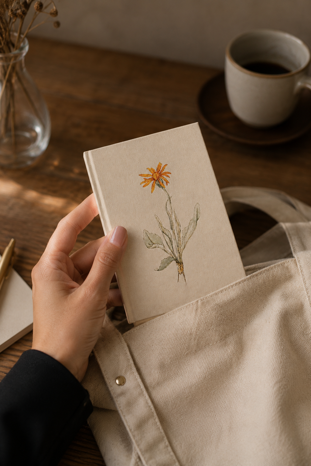 Flower Pocket Diary Set Of 2