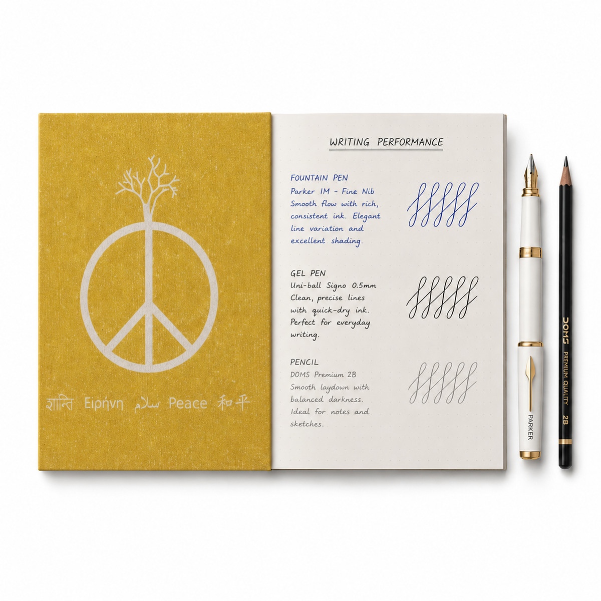 Peace Symbol Pocket Diary Set Of 2
