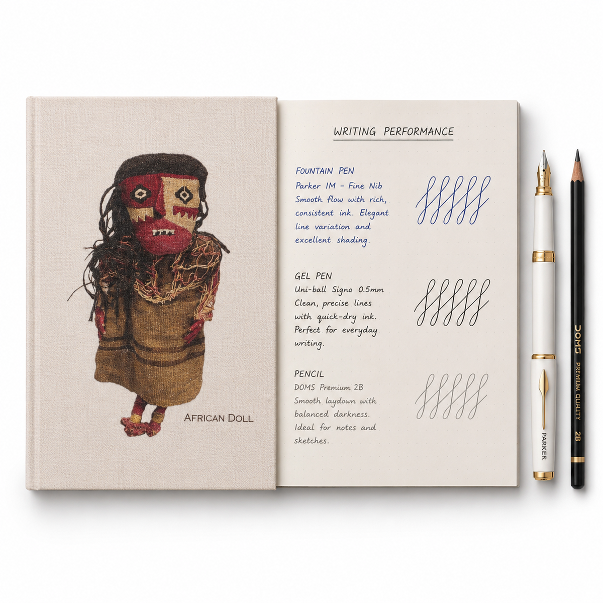 African Doll Pocket Diary Set Of 2