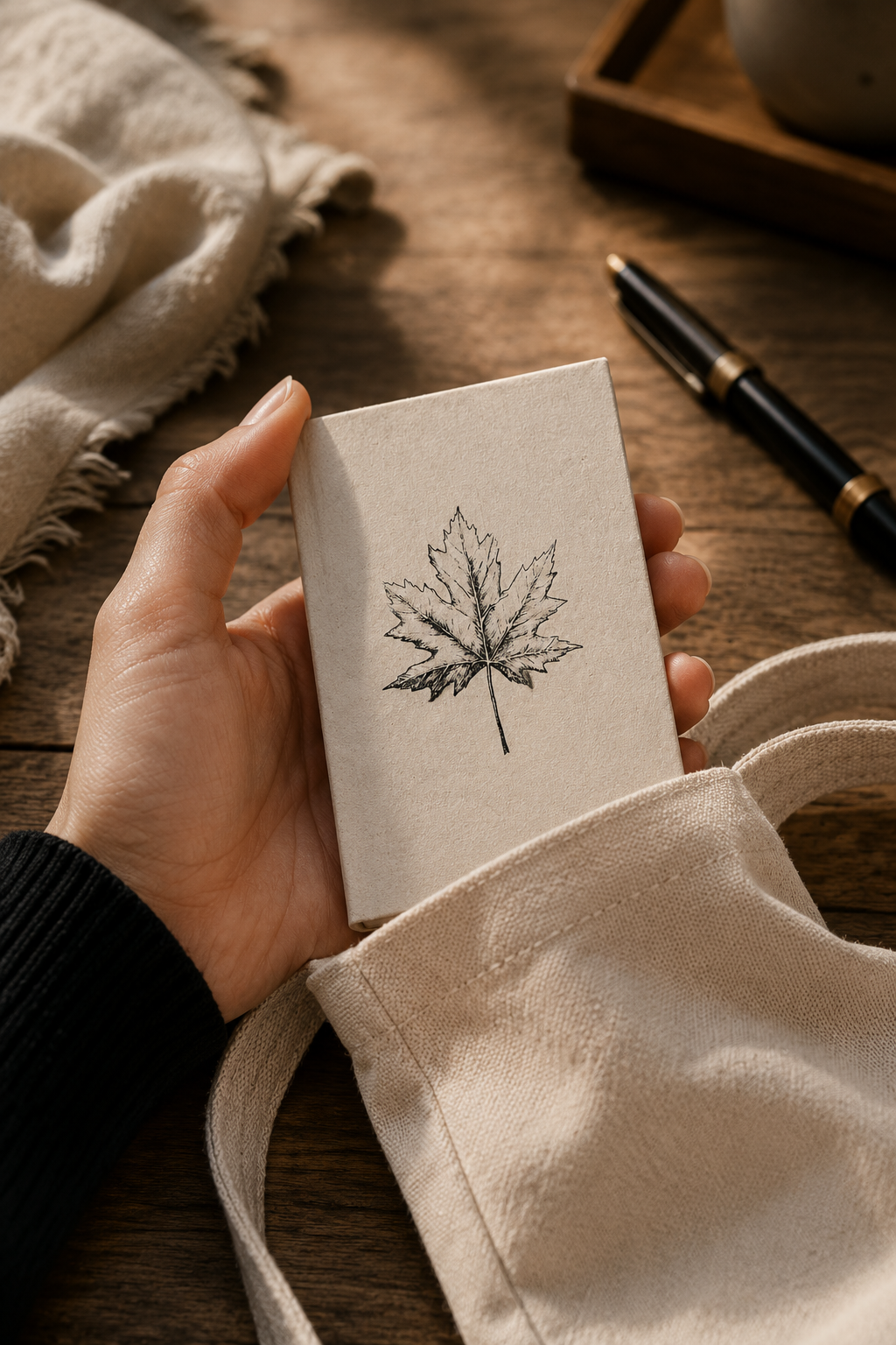 Maple Leaf Pocket Diary Set Of 2