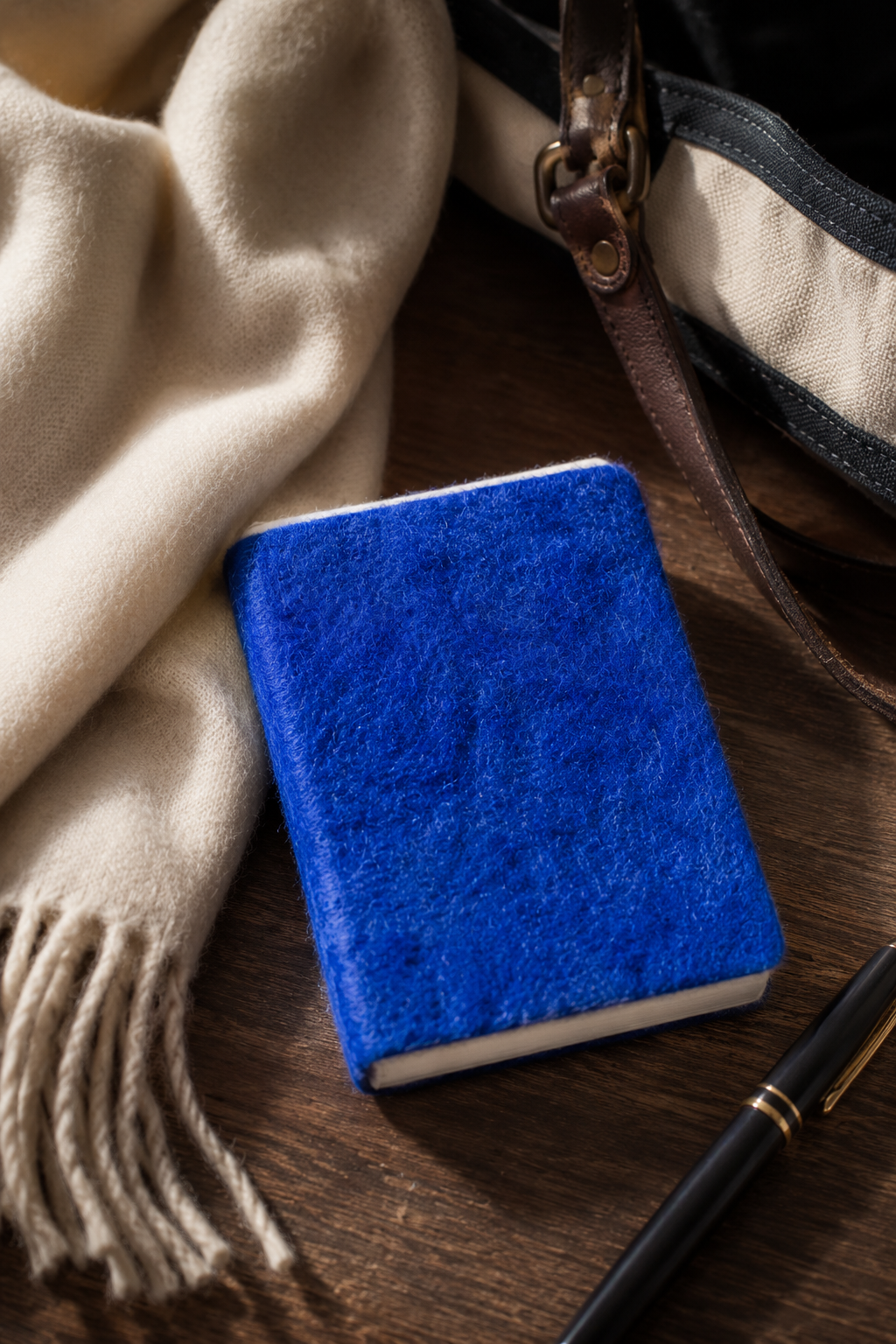 Felt Notebook Blue
