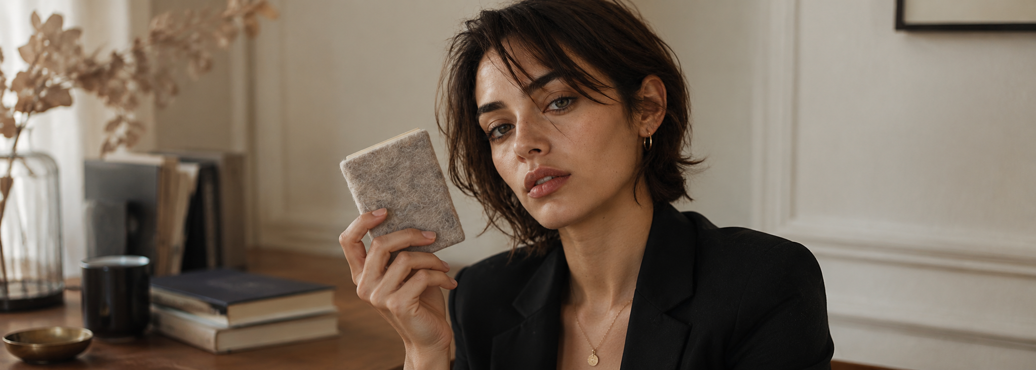 Felt Pocket Diary Grey