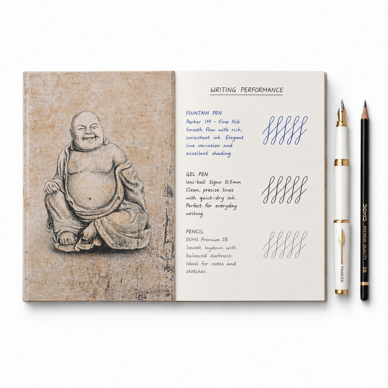 Laughing Buddha Pocket Diary Set Of 2