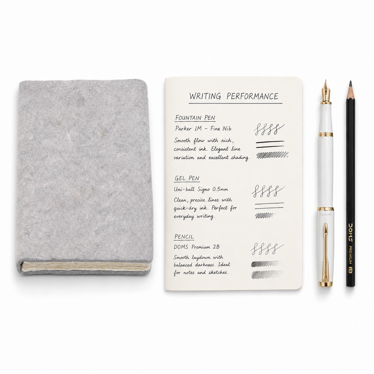 Felt Sketch Book Grey