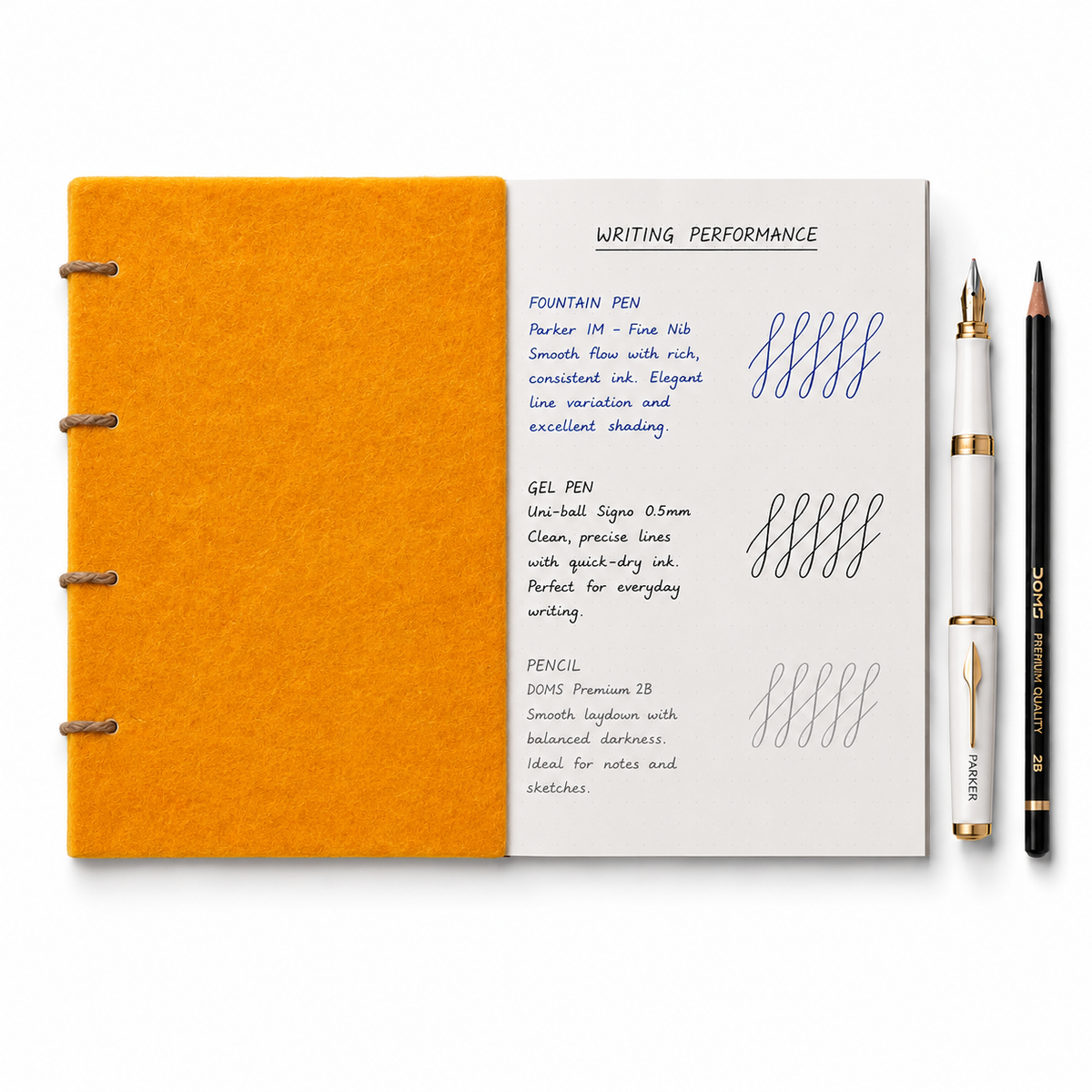 Felt Journal Orange